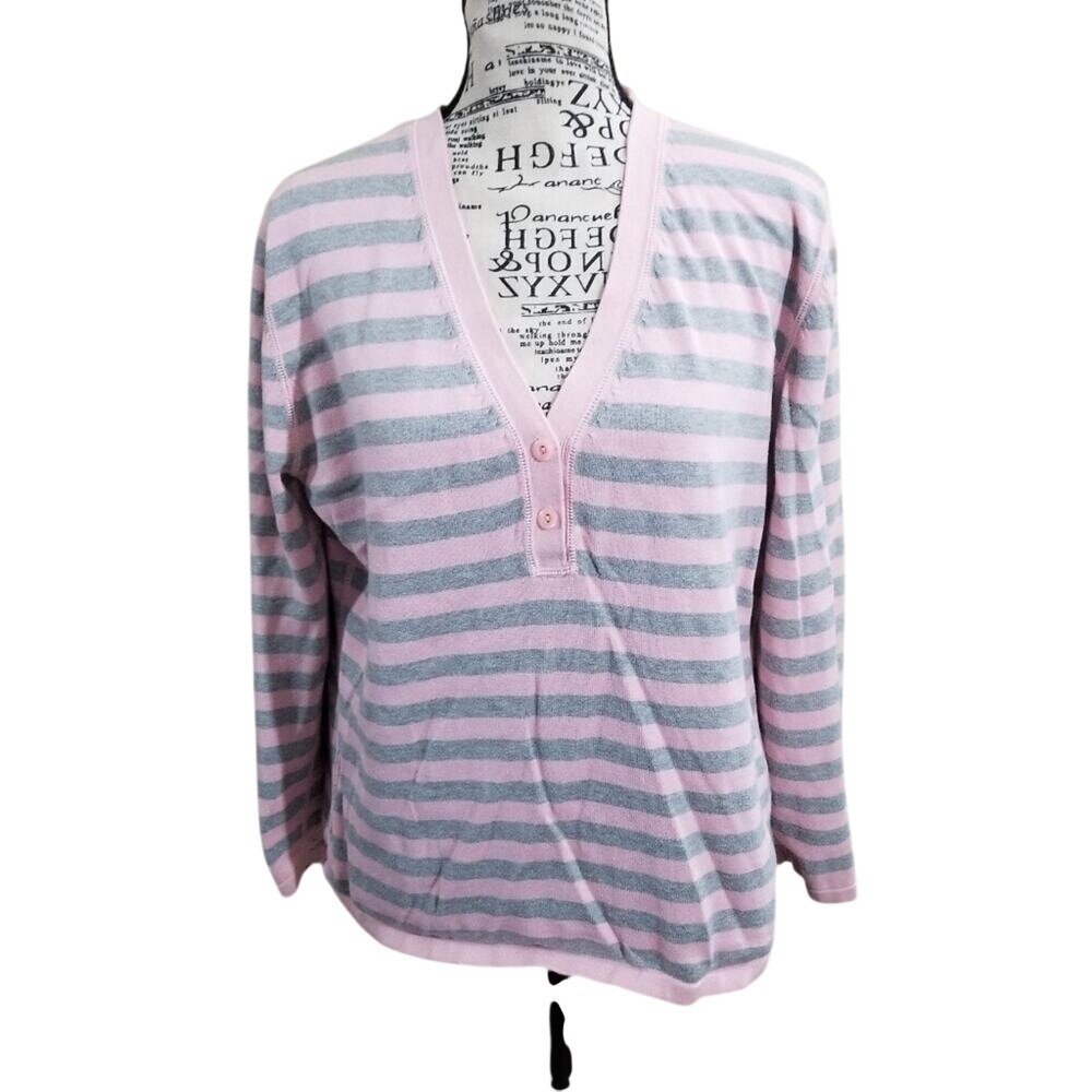 AUSTIN clothing co pink stripe sweater xl